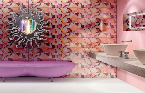 Яркие цвета и очаровательные модели – это новая коллекция керамической плитки от Карима Рашида